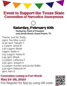 Event to Support The Texas State Convention of Narcotics Anonymous ...